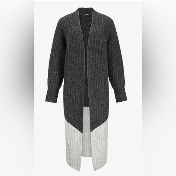 Express NWT Color Block Duster Cardigan Size Small - Picture 5 of 11